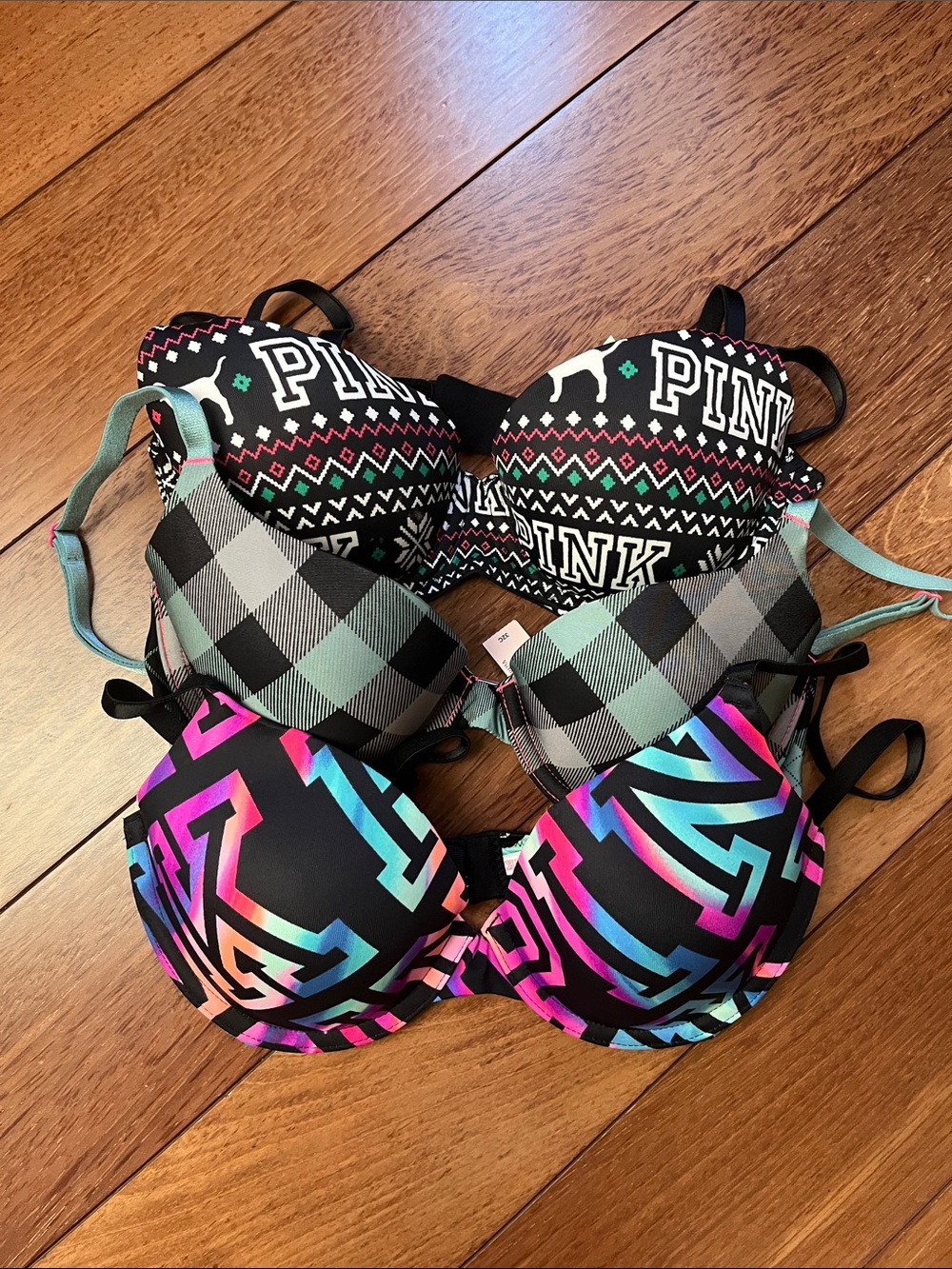 Lot of 3 NWT PINK Victoria’s Secret Bras
